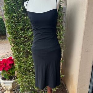 Chic Black Spaghetti Dress LBD